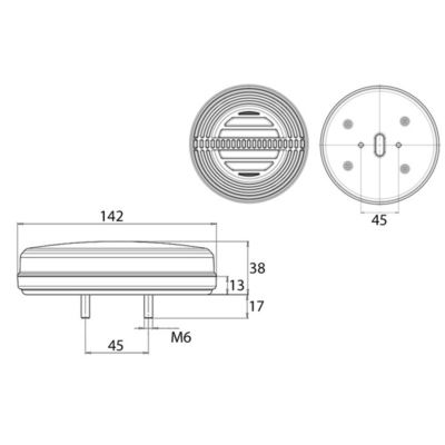 Lampa p-mgielna LED W192 z cofania