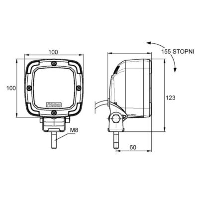 Lampa robocza LED FT-063 650lm