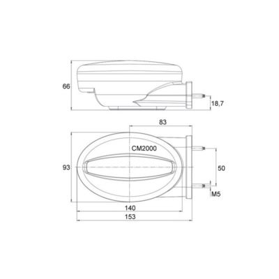 Obudowa tylna lamp LED FT-356 uchwyt boczny przód