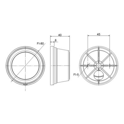 Lampa obrys LED FT-059 biała