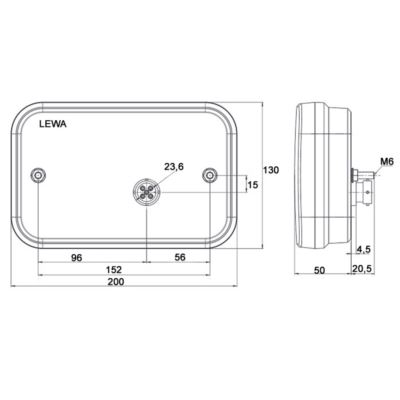 Lampa tylna LED FT-270 CANBUS 12V GNI lewa PM R