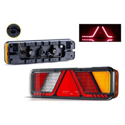 Lampa tylna LED FT-700 24V /2xgniazda/ prawa