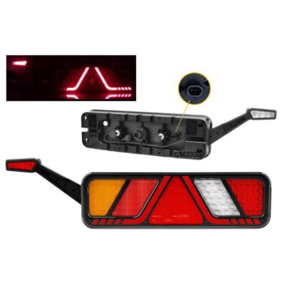 Lampa tylna LED FT-700 24V /2xgni-obrys/ lewa