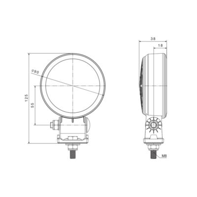 Lampa robocza LED FT-364 SLIM 1500lm