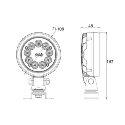 Lampa robocza LED W163 2000lm