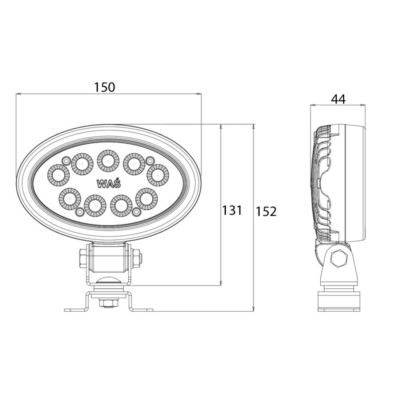 Lampa robocza LED W165 2300lm