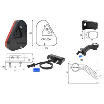 ZESTAW LAMP FT-77 WIĄZKA 13/4,5M R OBR B x